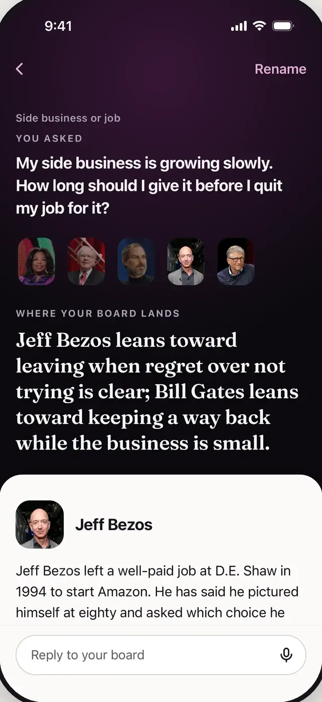 Get Mentors answer showing where the board agrees and splits
